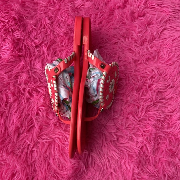 Jack Rogers Georgica jelly sandals in coral size 9 - Picture 5 of 9